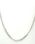 Curb chain - sterling silver