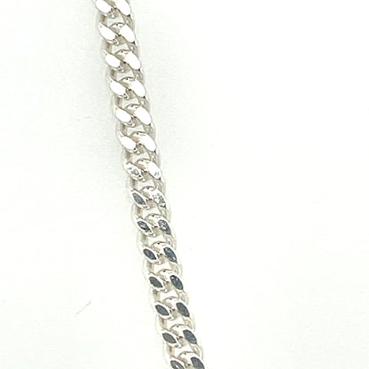 Curb chain - sterling silver