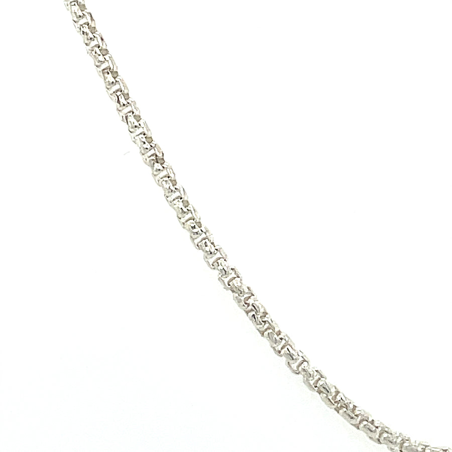 Round box chain - sterling silver