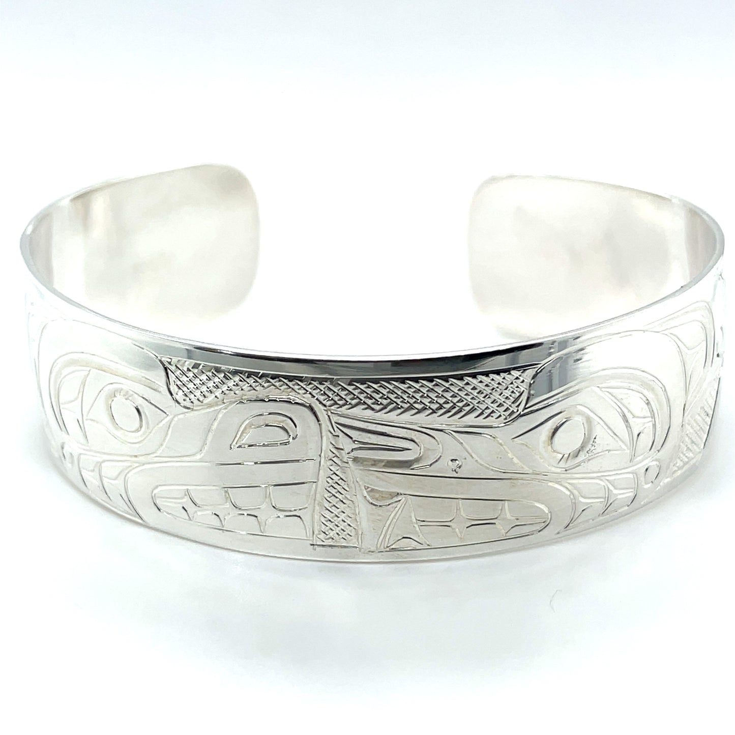 Bracelet - Sterling Silver - 3/4" - Bear & Wolf