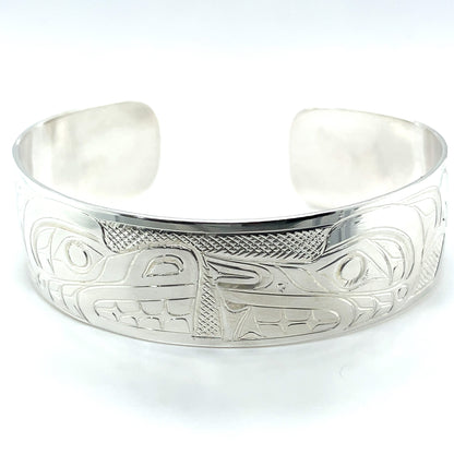 Bracelet - Sterling Silver - 3/4" - Bear & Wolf