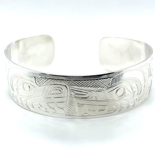 Bracelet - Sterling Silver - 3/4" - Bear & Wolf