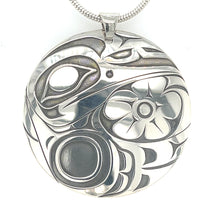 Pendant - Sterling Silver - Round - Hummingbird - Large