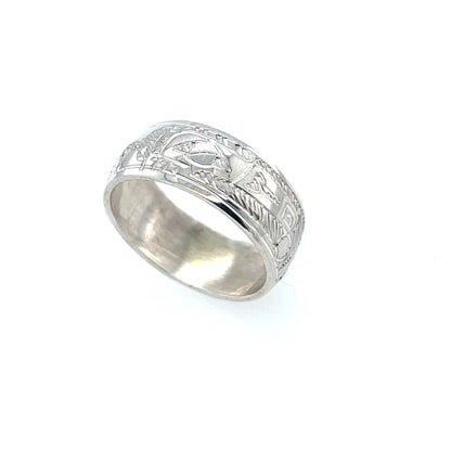 Ring - Sterling Silver - 5/16" - Raven