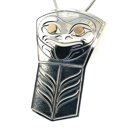 Pendant - Gold & Silver - Shield - Frog