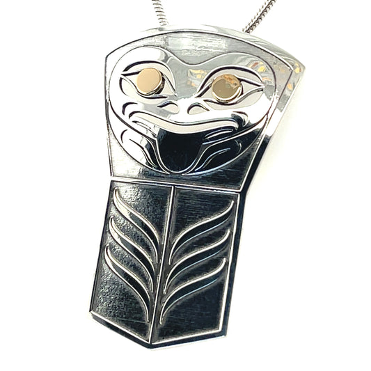 Pendant - Gold & Silver - Shield - Frog