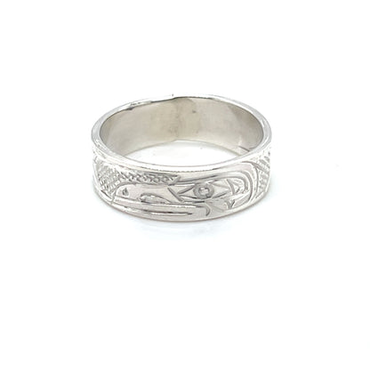 Ring - Sterling Silver - 1/4" -  Raven
