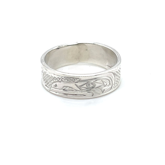 Ring - Sterling Silver - 1/4" -  Raven