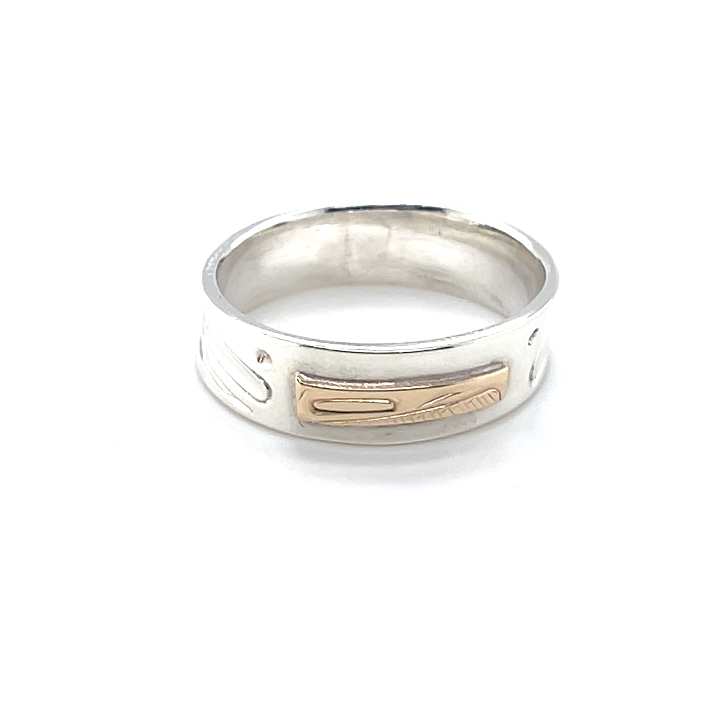 Ring - Gold & Silver - 1/4" - Raven - 8.25