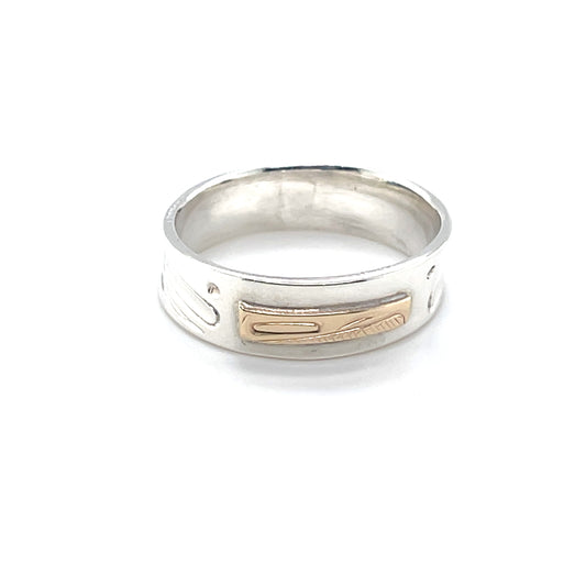 Ring - Gold & Silver - 1/4" - Raven - 8.25