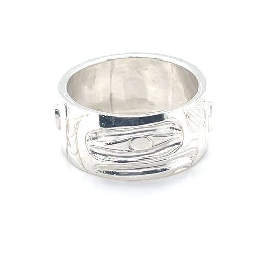 Ring - Sterling Silver - 3/8" - Eagle - Size 6.25