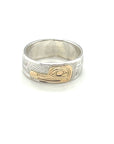 Ring - Gold & Silver - 1/4" - Hummingbird - Size 4.75