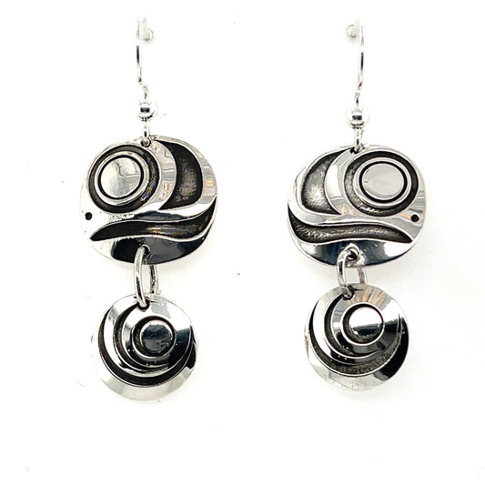 Earrings - Sterling Silver - Double Salmon