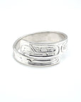 Ring - Silver - Wrap - 1/4" - Eagle - Size 8