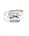 Ring - Silver - Wrap - 1/4" - Eagle - Size 9