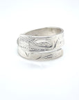 Ring - Sterling Silver - Wrap - 1/4" - Hummingbird - Size 6