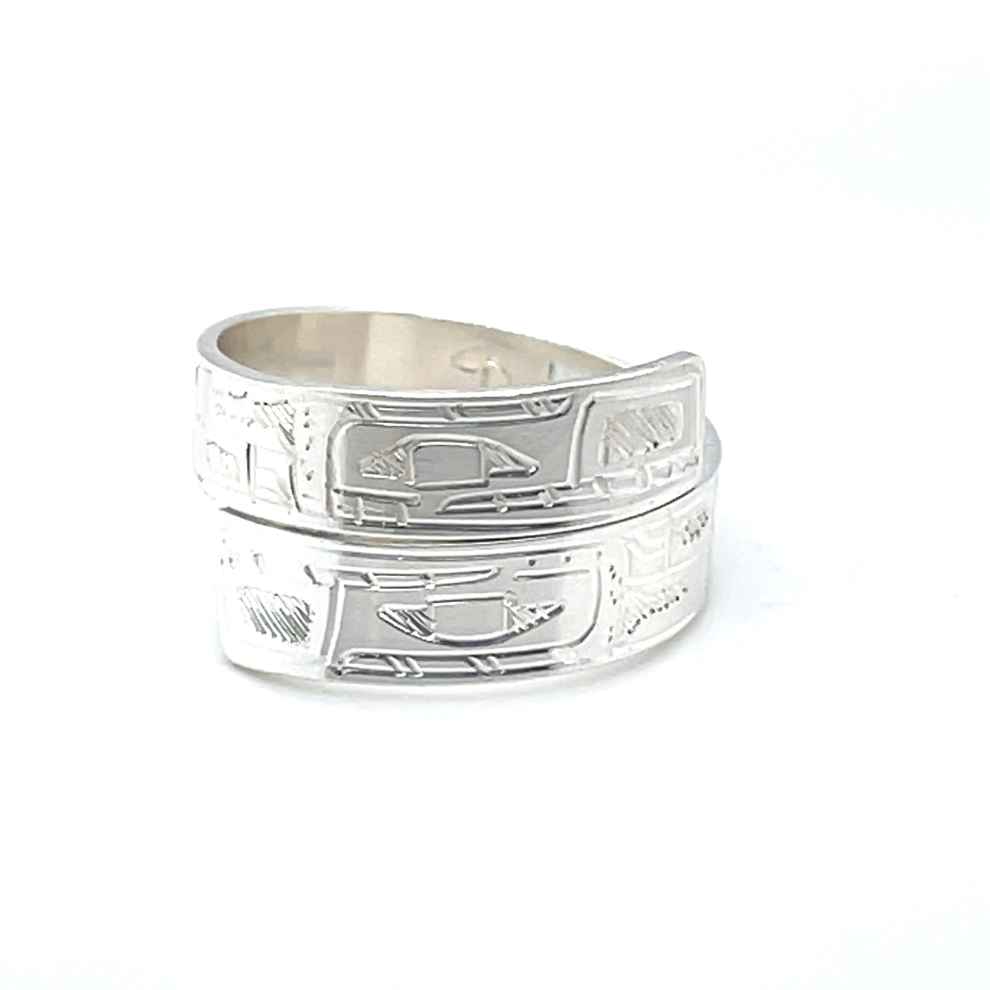 Ring - Sterling Silver - Wrap - 1/4" - Bears