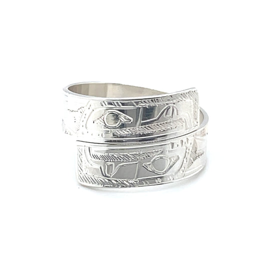 Ring - Sterling Silver - Wrap - 1/4" - Eagles