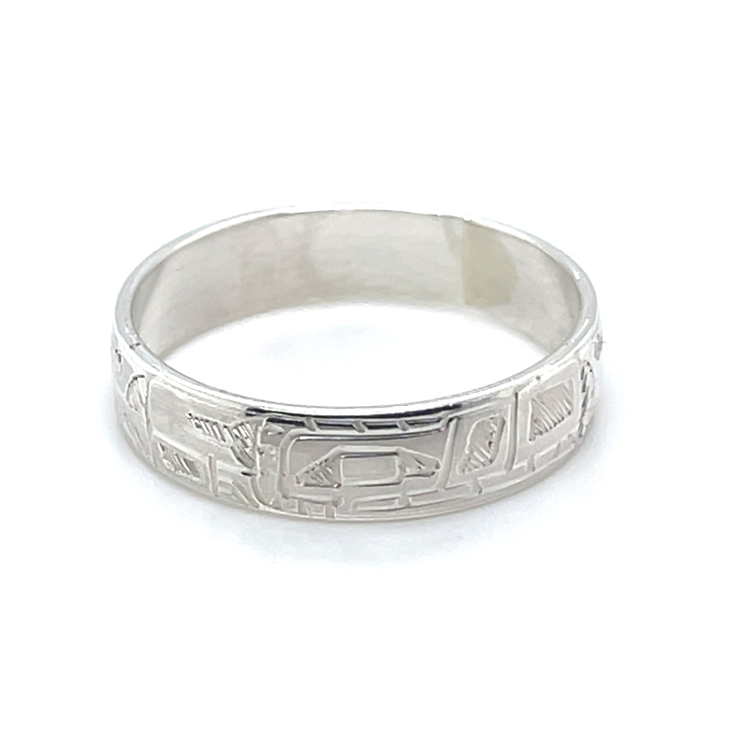 Ring - Sterling Silver - 3/16" - Wolf