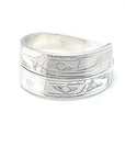 Ring - Sterling Silver - Wrap - 3/16" - Eagles - Size 8