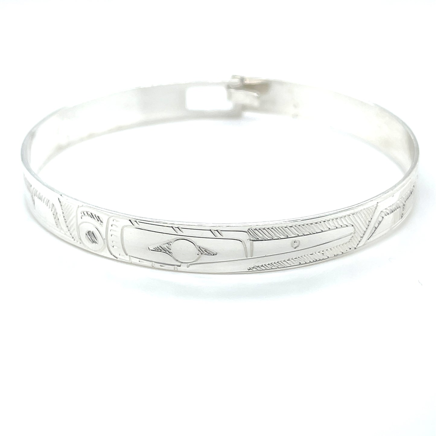 Bangle - Sterling Silver - 5/16" - Hummingbird