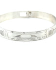 Bangle - Sterling Silver - 3/8" - Orca