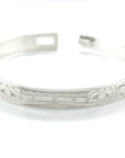 Bangle - Sterling Silver - 3/8" - Hummingbirds