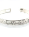 Bangle - Sterling Silver - 3/8" - Ravens