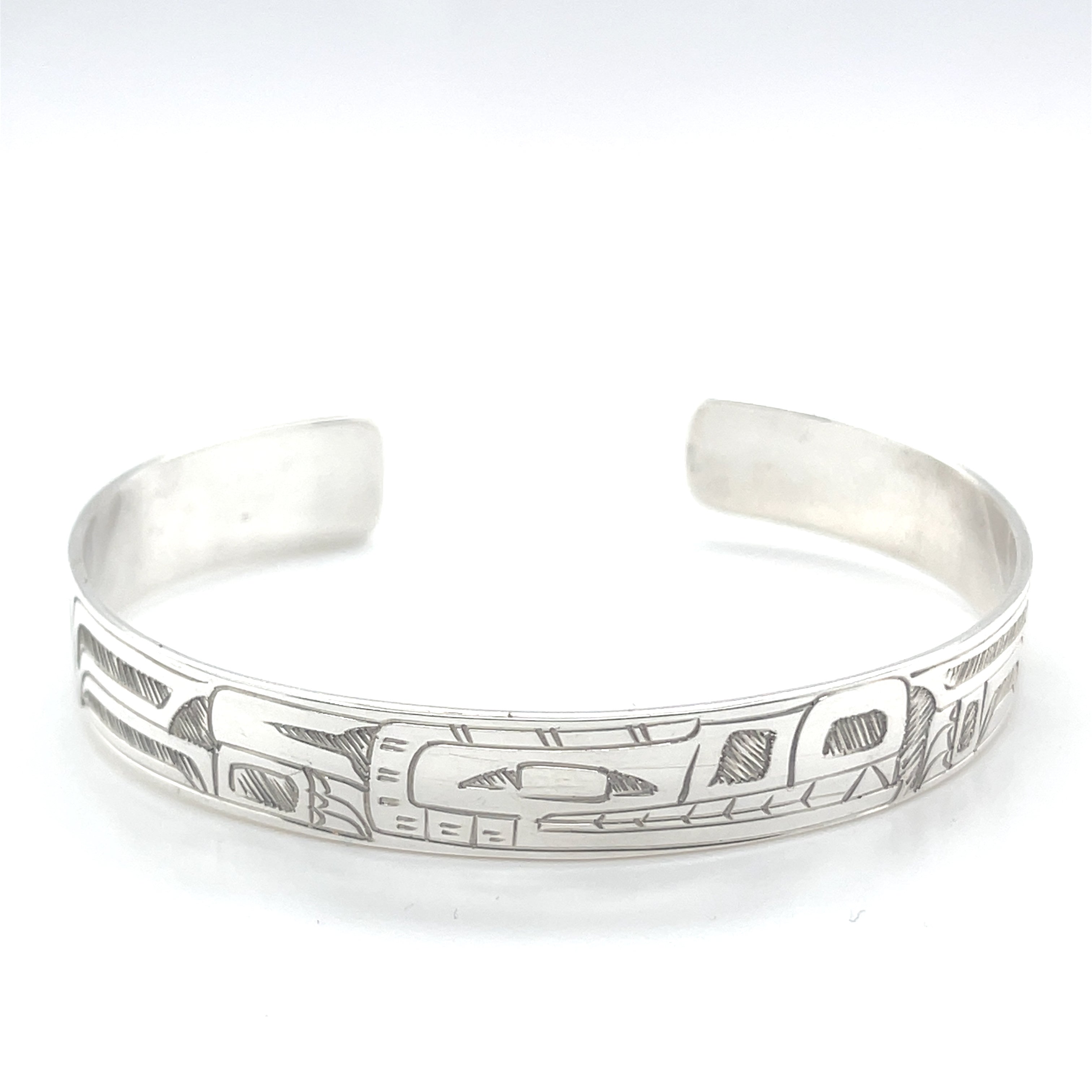 Bracelet - Sterling Silver - 3/8&quot; - Wolf