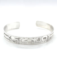 Bracelet - Sterling Silver - 3/8" - Wolf