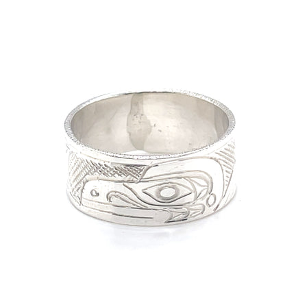 Ring - Sterling Silver - 3/8" -  Raven