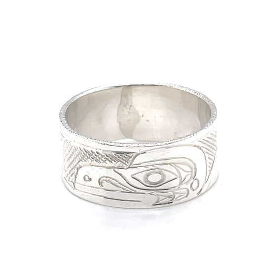 Ring - Sterling Silver - 3/8" -  Raven