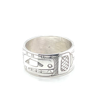 Ring - Sterling Silver - 3/8" - Orca