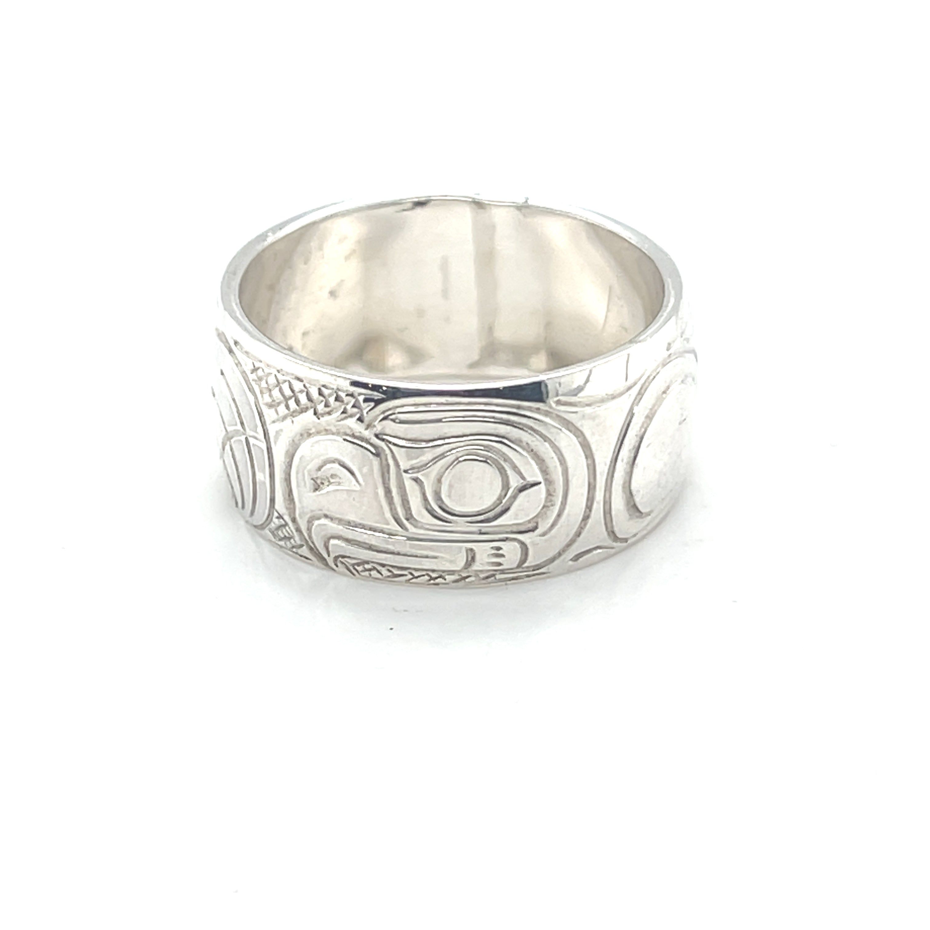 Ring - Sterling Silver - 3/8&quot; - Eagle - Size 9