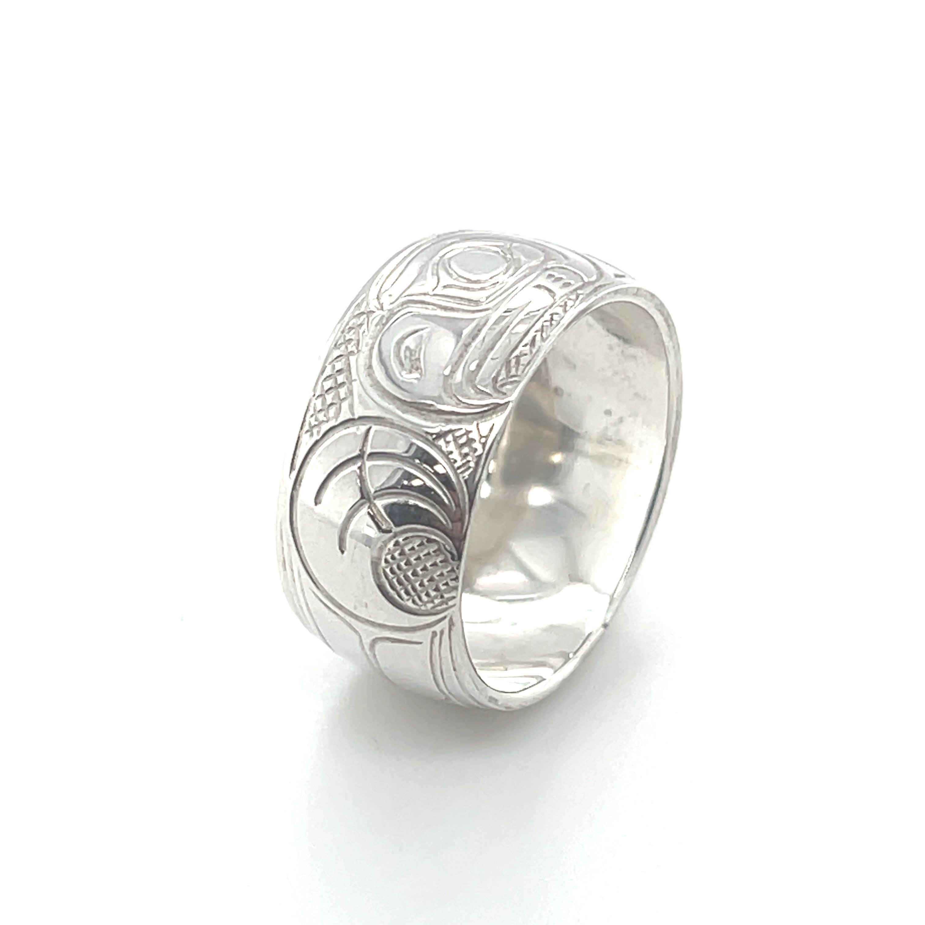 Ring - Sterling Silver - 3/8&quot; - Eagle - Size 9
