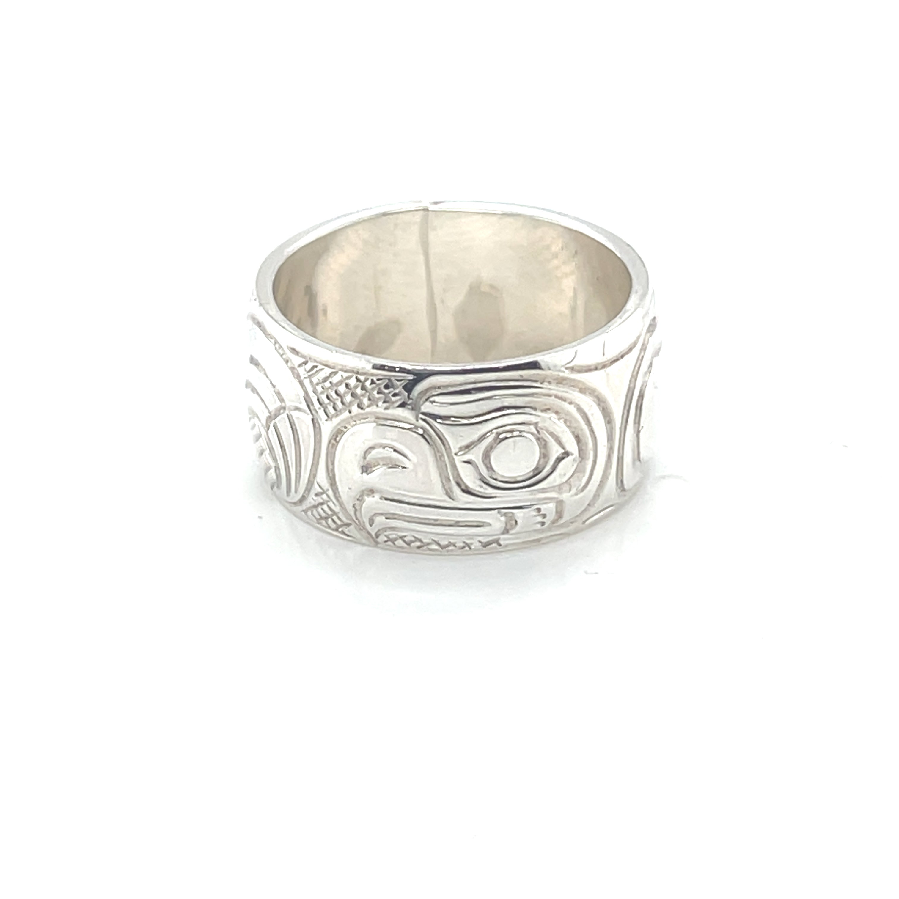 Ring - Sterling Silver - 3/8&quot; - Eagle - Size 6