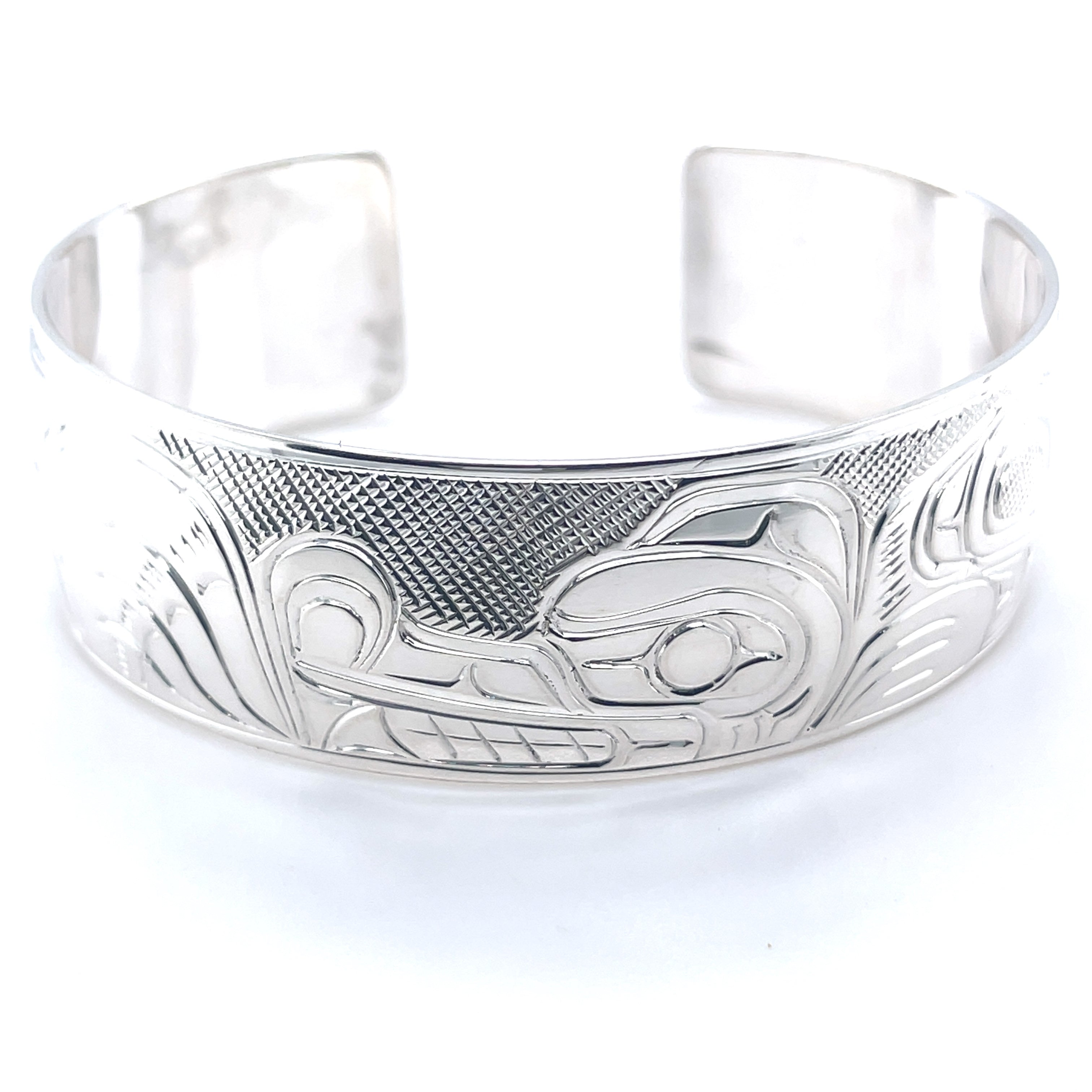Bracelet - Sterling Silver - 3/4&quot; - Wolf
