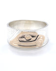 Ring - Gold & Silver - 3/8" - Eagle - 9.5
