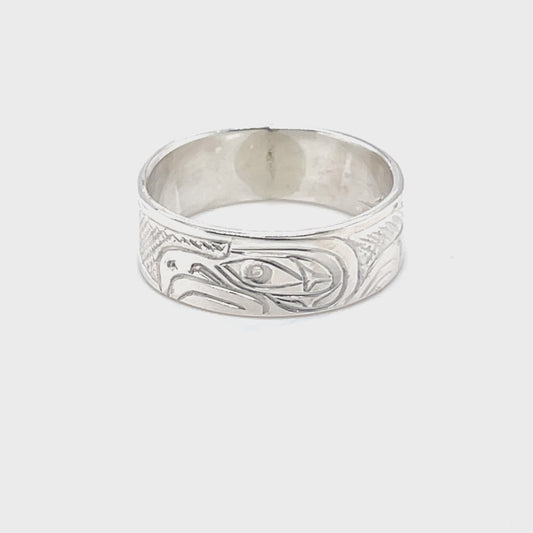 Ring - Sterling Silver - 1/4" -  Eagle