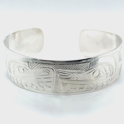 Bracelet - Sterling Silver - 3/4" - Bear & Wolf