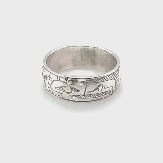 Ring - Sterling Silver - 1/4" - Eagle