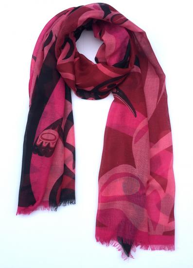 Shawl - Poly Woven - Hummingbird - Red
