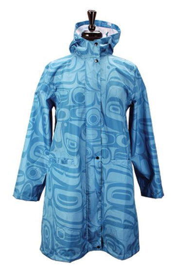 Rain Jacket - Long - Turquoise