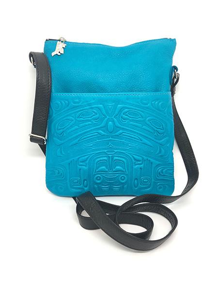 Purse - Solo - Deerskin - Bear - Turquoise