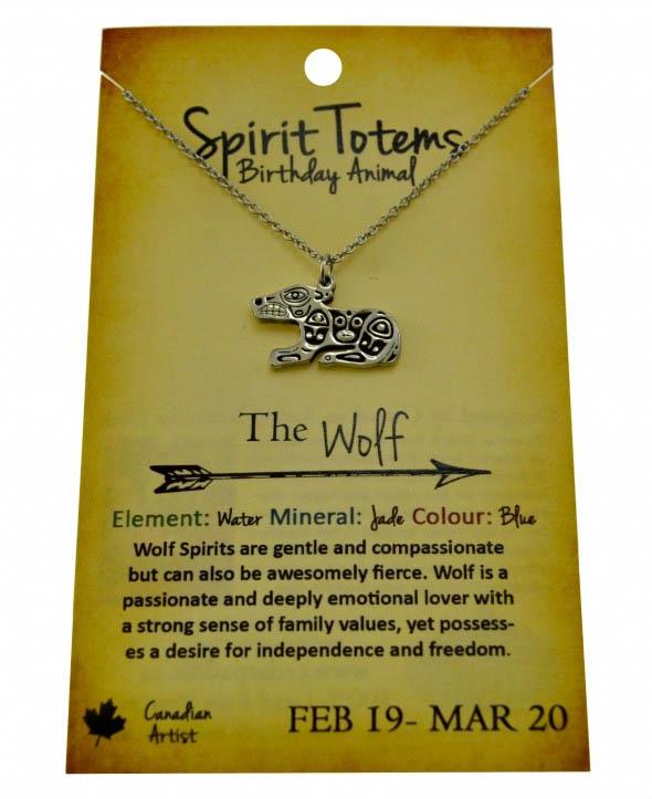 Necklace - Wolf Spirit Totem - Feb 19-Mar 20
