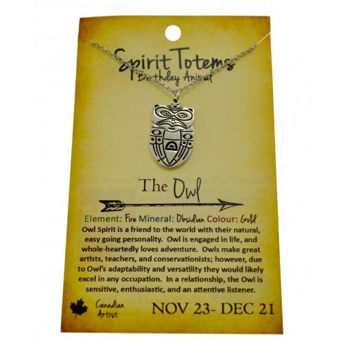 Necklace - Owl Spirit Totem - Nov 23-Dec 21