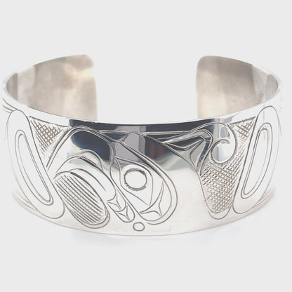 Bracelet - Sterling Silver - 1" - Thunderbird