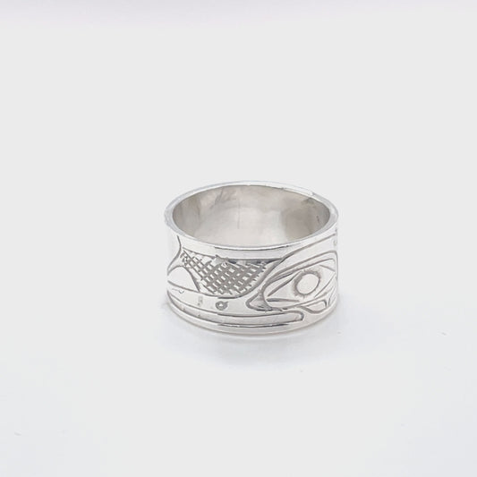 Ring - Sterling Silver - 3/8" -  Hummingbird