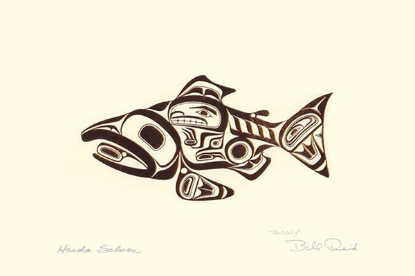 Card - Reid - Copper - Haida Salmon (Skaagi) - 6x9