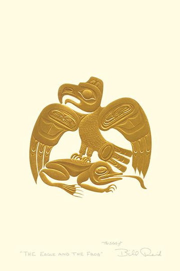 Card - Gold - The Eagle and the Frog - 6x9